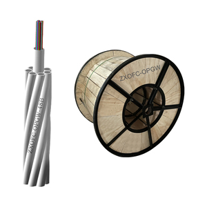 Câble à fibres optiques OPGW ZXOFC de haute qualité avec tube de faisceau en aluminium, acier gainé de gel, matériau métallique de qualité supérieure - Product Image 4