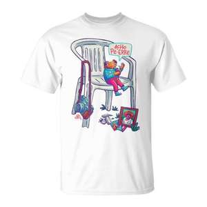 T-shirt unisexe pour adultes à manches courtes et col rond avec impression numérique de la drapeau de Porto Rico, Sapo Concho Acho Pe Erre Boricua - Product Image 1