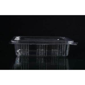 Caja con bisagras de PET ecológica transparente como el cristal, capacidad de 75 ml / 2.5 oz, contenedor de plástico de grado alimenticio - Cajas con bisagras de PET al por mayor - Product Image 4