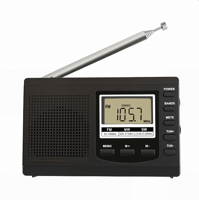 Full Band Digital Display FM/AM Dual Band Radio Medium Wave Short Wave Radio