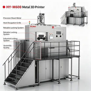 เครื่องพิมพ์โลหะ 3 มิติ รุ่น HY-M600 ระดับอุตสาหกรรม ใช้เลเซอร์กำลังสูง ความเร็วสูง และความแม่นยำสูง รองรับผงโลหะหลากหลายชนิด - Product Image 1