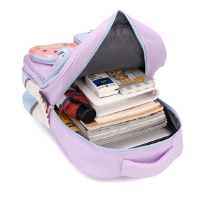 Unisex New Model Oxford <b>Backpack</b> Large Capacity Multi-Pocket Zipper Elementary School Burden-Reducing for Fashionable Cartoon - Product Image 3