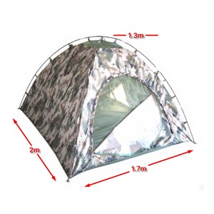 Durable <b>2</b> <b>Man</b> Summer <b>Tent</b> One Bedroom Fiberglass Poles >3000mm <b>Waterproofing</b> Portable Design for Outdoor Camping Survival - Product Image 6