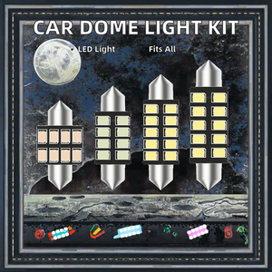 Ampoules C5W C10W Festoon 5050 6SMD pour éclairage intérieur de voiture, lampes de lecture, 31mm 36mm 39mm 41mm, éclairage de plaque d'immatriculation, éclairage intérieur automobile - Product Image 3