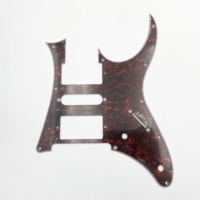 Guitare électrique IB 7V HSH avec pickguard en celluloid à trois couches, 10 trous, panneau avant anti-rayures en nacre pour guitare électrique