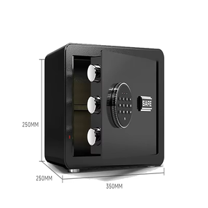 Classeurs sécurisés et fiables en métal à combinaison électronique noire, idéaux pour protéger les objets de valeur dans les maisons et les bureaux - Product Image 5