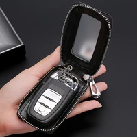 Porte-clés de voiture Porte-clés de voiture à fenêtre transparente Porte-clés Opp en alliage de zinc Personnalisation d'usine Porte-clés universel en cuir PU 9*5.5cm