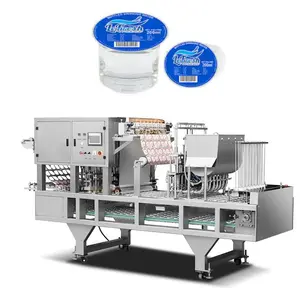 4 Mold 6 Mold Linear Water Jelly Milk Cup Washing Filling And Sealing Machine