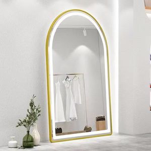<span class=keywords><strong>Espejo</strong></span> de pie o de pared grande <span class=keywords><strong>con</strong></span> pantalla táctil inteligente, luz LED y ajuste de brillo, ideal para vestidor. - Product Image 5