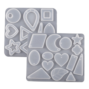 Arbre feuille amour boucles d'oreilles <span class=keywords><strong>Silicone</strong></span> <span class=keywords><strong>moule</strong></span> UV résine époxy géométrique pendentif porte-clés coulée <span class=keywords><strong>moule</strong></span> bricolage artisanat <span class=keywords><strong>bijoux</strong></span> faisant des outils - Product Image 1