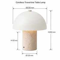 Lampe de table en pierre, travertin naturel, lampe de bureau décorative, vente en gros pour hôtel, salon, villa, décoration intérieure