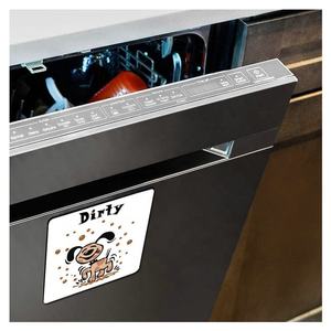 맞춤형 양면 세척 가능/미세척 가능 식기세척기 냉장고 자석, 양면 사용 가능한 플립 사인 - Product Image 5