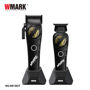 Kit de Barbier WMARK NG-8613KIT <span class=keywords><strong>Tondeuse</strong></span> à Cheveux Rechargeable avec Batterie Écologique pour <span class=keywords><strong>Homme</strong></span> <span class=keywords><strong>Tondeuse</strong></span> de Précision Noir Haute Vitesse pour Salon - Product Image 1