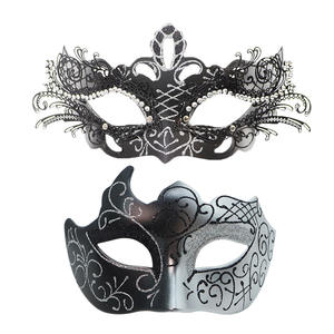 Máscara Veneciana de Plástico para <span class=keywords><strong>Halloween</strong></span>, Baile de Parejas, Fiesta de Disfraces, Media <span class=keywords><strong>Cara</strong></span>, <span class=keywords><strong>Pintada</strong></span> a Mano, para <span class=keywords><strong>Hombre</strong></span> y Mujer - Product Image 2