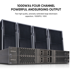 Amplificateur professionnel de classe D à 4 canaux pour Line Array, DJ, extérieur, <span class=keywords><strong>série</strong></span> KM 1U, 4*1300W, 4*1600W, 4*2000W, 4*3000W, vente chaude - Product Image 5