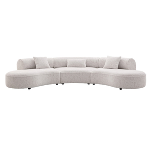 Canapé d'angle contemporain en velours blanc pour salon, meubles de maison italiens, canapé moderne et élégant - Product Image 2