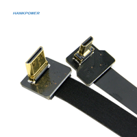 Caméra d'usine OEM FPV 4k HDM câble Mini HDTV vers HDTV FPC câble à Angle droit HDTV FPC câble plat souple