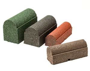 Bordo per Prato in Gomma Marrone con Supporto per Installazione - Product Image 6