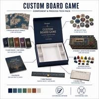 Jeu de société personnalisé sur la logistique portuaire – Échantillon de boîte rigide magnétique de style livre – Ensemble d'apprentissage modulaire en papier pour 4 joueurs