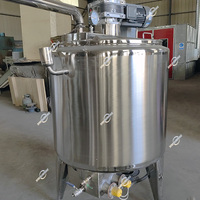 Machine de mélange et de stockage à chauffage électrique 100L 200L 500L, réservoir de stockage de pâte de cacao, liqueur de fèves de cacao, pâte de chocolat avec agitateur