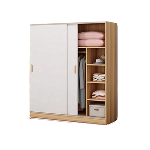 Armario de Almacenamiento Moderno y Sencillo para Dormitorio Familiar Pequeño con Puerta Corredera Extensible - Product Image 1