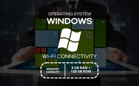POS-система Longfly T4 11.6 дюймов, моноблок, мини-планшет на Windows 10, считыватель NFC, сенсорный экран, емкостный, денежный ящик, Intel, 2 года гарантии
