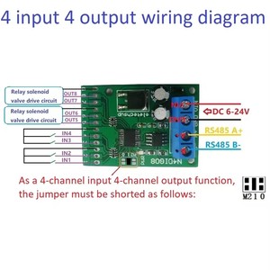 Modulo IO Analogico Digitale a <span class=keywords><strong>8</strong></span> Canali N4DBA06 DC12V con Protocollo RS485 Modbus RTU, Modulo di Ingresso Analogico ADC DAC - Product Image 5