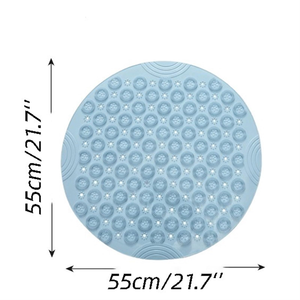 Alfombrilla de Ducha Antideslizante Redonda de 55x55cm, Moderna, Ecológica, de PVC, para Baño - Product Image 3