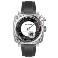 Montre à mouvement spécialisé de haute qualité, montre mécanique innovante à mouvement Crazy Hour, idéale pour les occasions formelles quotidiennes, montre à boîtier engrenagé