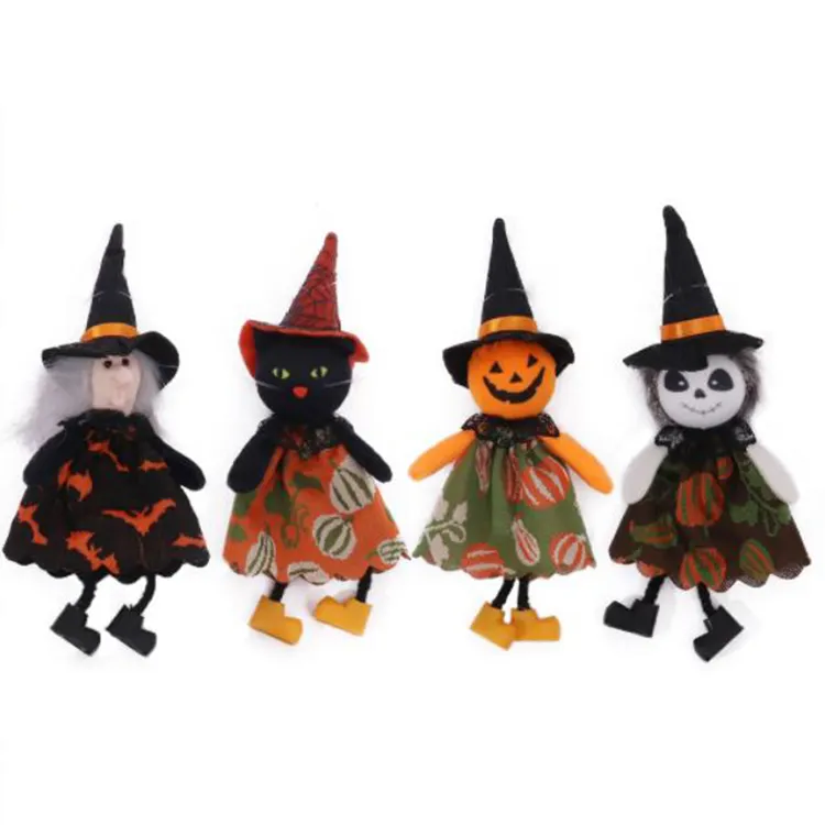 2023 popolare Halloween ciondolo decorazione ornamenti fantasma zucca strega gatto bambole appese per la decorazione della festa di Halloween