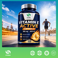 Gélules de vitamine E naturelle 400 UI, marque privée OEM ODM, antioxydant, soutien cutané et immunitaire