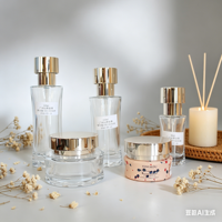 Flacon pompe en verre givré doré 30ml 120ml pour emballage cosmétique – Idéal pour lotions, sprays, crèmes, toniques et sérums