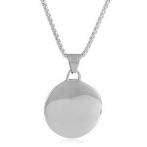 Stainless Steel Warrior Pendant Necklace With <b>Cross</b> Shield Design For Men Gift 3.0*60cm <b>Chain</b> Silver Color - Product Image 3