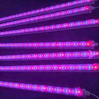 Lampu LED Spektrum Penuh UV IP65 untuk Tanaman, Tabung 4FT 36W T8, Kontrol Lima Saluran, Paduan Aluminium untuk Pertanian Dalam Ruangan