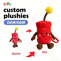 Jouets en peluche personnalisés BIPU en forme de note de musique, rembourrés en coton PP, faible MOQ, fabricant OEM, personnalisez votre design, à partir de 14 ans