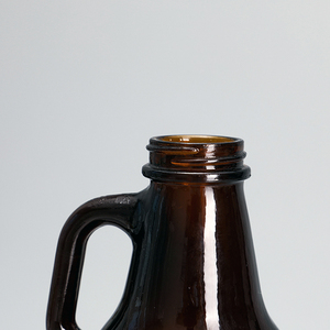 Carafe à personnaliser en <span class=keywords><strong>verre</strong></span>, en ambre, 32oz, 64oz, <span class=keywords><strong>1l</strong></span>, 2l, komucha, pour bière, avec couvercle à vis noire, livraison gratuite - Product Image 3
