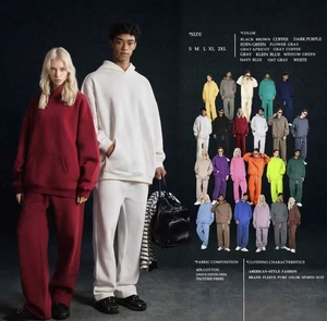 Felpa in Pile da Uomo Autunno Inverno 345g con Motivo a Cuore, Marca <span class=keywords><strong>di</strong></span> Moda, Felpa con Cappuccio Ispessita Stile Americano High Street - Product Image 3