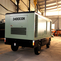 Sullair DWQ3540XH Motor diésel Compresor de aire de tornillo portátil móvil Plataforma de perforación de alta presión 24.1bar/350psi 1250cfm/35.4m ³/min