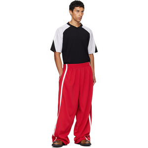 <span class=keywords><strong>Pantaloni</strong></span> Sportivi Larghi Personalizzati di Alta Qualità, Gamba Larga, <span class=keywords><strong>Rossi</strong></span>, per Palestra - Product Image 4