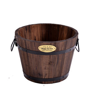 Карбонизированная Антикоррозийная деревянная квадратная Цветочная коробка Золотая кудзу настольная посадка цветы овощи зеленые растения Цветочный Горшок - Product Image 5