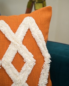 Decoración del hogar para funda de cojín de algodón con cuentas adornado Patchwork almohada decorativa coche hogar tejido técnica sala de estar sofás - Product Image 5