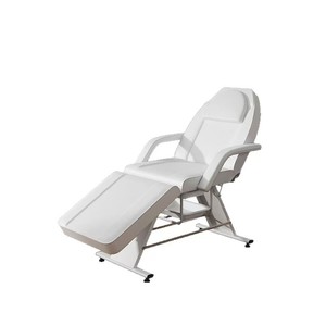 Table de massage électrique blanche pour salon de beauté, chaise de traitement, table à cils, chaise rembourrée à structure métallique pour salon de beauté - Product Image 1