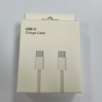 Câble de charge rapide USB-C vers USB-C tressé blanc 1M à prix avantageux pour iPhone 17 Type-C – Vente Flash