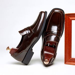 2026 High Quality Genuine Leather Men Dress Shoes Fashion Men's Casual Shoes New Brand Man Soft Lace up Shoes - Product Image 4