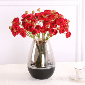 Bán Buôn Mô Phỏng 6-Đầu Đi Kèm Nhỏ Camellia Hoa Nghệ Thuật Trang Trí Nhân Tạo Camellia - Product Image 2