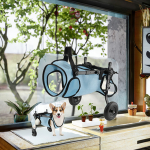 Bị tê liệt nhỏ có thể điều chỉnh nhôm mèo Xe lăn cho trở lại chân chó xe lăn - Product Image 2