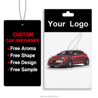 Désodorisant de voiture et d'intérieur de luxe, design moderne avec logo de dessin animé, parfum de rose, en papier absorbant en forme de fruits, parfum longue durée