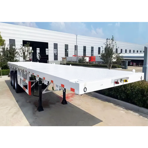 Xe Thạc Sĩ 50 Tấn 2 3 4 Trục Phẳng 20ft 40ft 45ft Container Bán Xe Tải Trailer Giường Phẳng Hàng Hóa Bán Xe Tải Trailer - Product Image 3