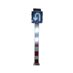 ソーラー<span class=keywords><strong>LED</strong></span>交通警告ポストカスタマイズ可能な<span class=keywords><strong>LED</strong></span>色IP54保護72時間路上操作 - Product Image 3
