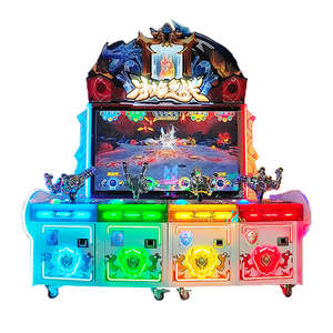 Máquina de Videojuegos Arcade de Cuatro Jugadores, Guerra de Hielo y Fuego, Simulador de Disparos para Niños y Adultos, Funciona con Monedas, Accesorios para Pistolas HLX HLX-070 - Product Image 1